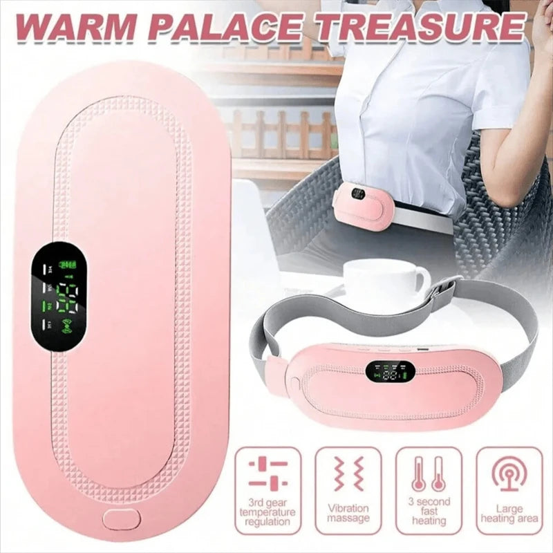 Heated Massage Belt – Menstrual Pain Relief & Abdominal Relaxation