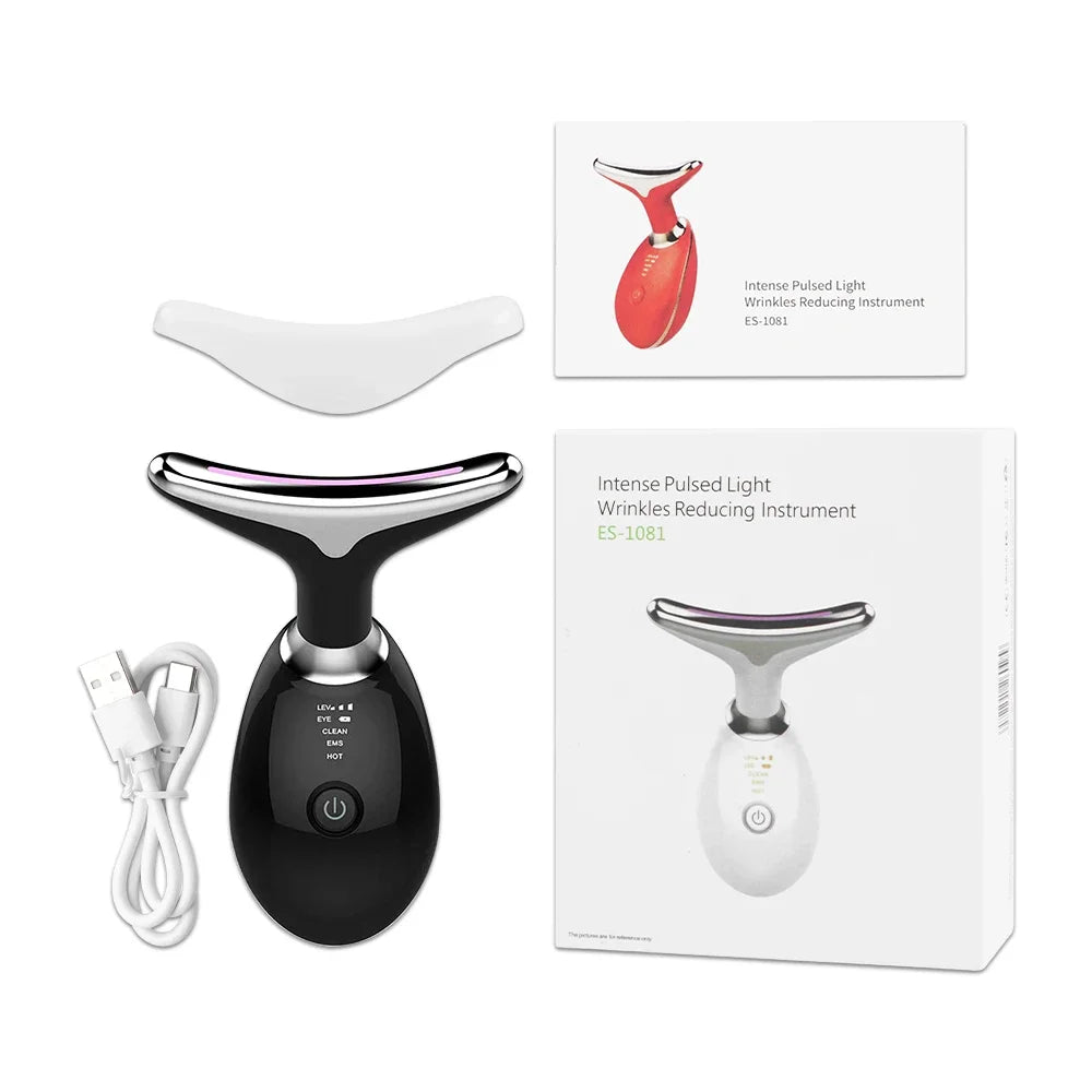 EMS Facial Massager with LED Light Therapy – Firming & Anti-Aging