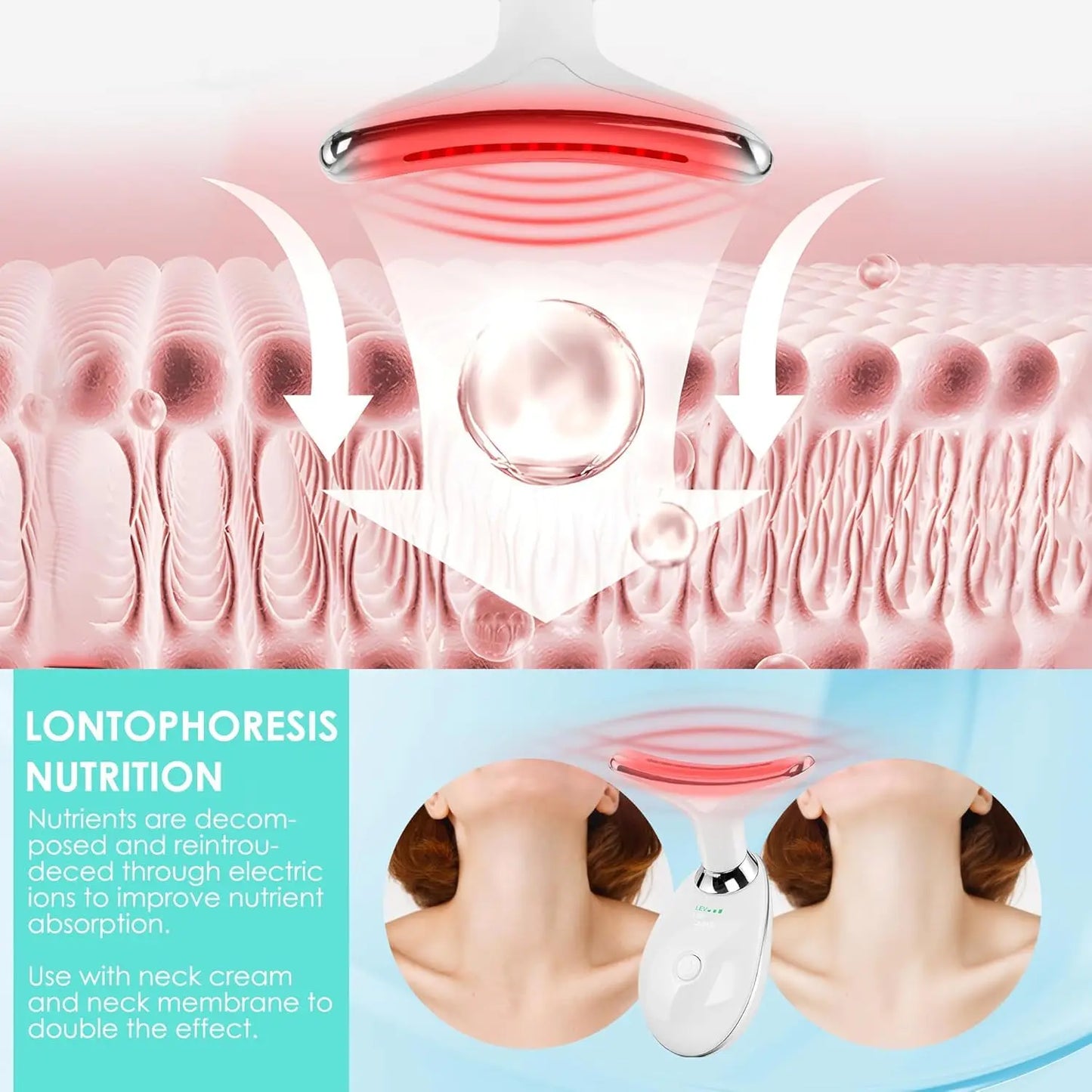 EMS Facial Massager with LED Light Therapy – Firming & Anti-Aging