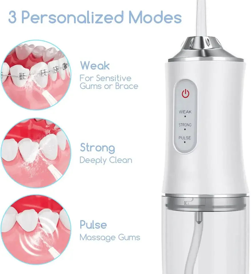 Hydropulse Pro™ – USB Electric Water Flosser | Deep Cleaning & Healthy Gums