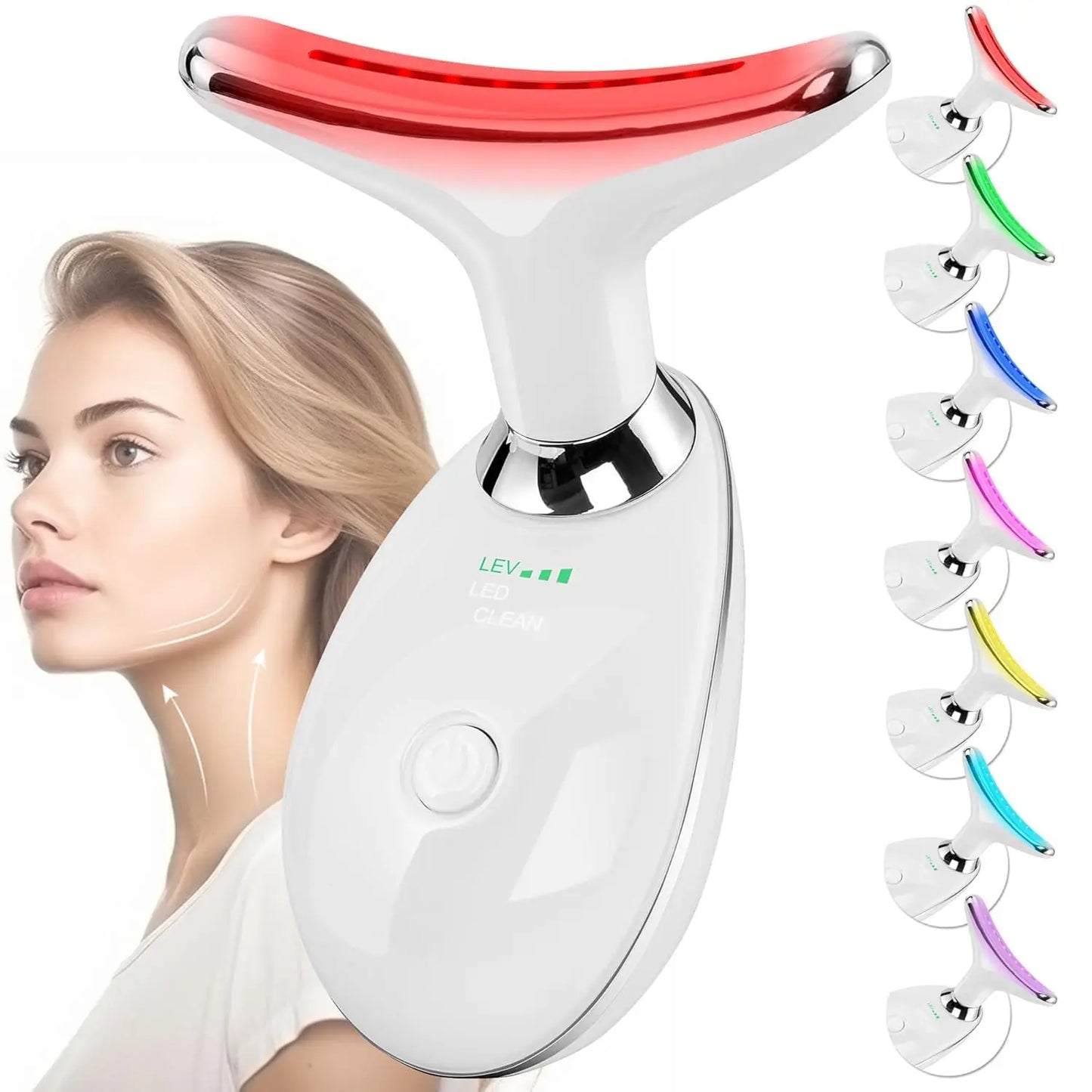 EMS Facial Massager with LED Light Therapy – Firming & Anti-Aging