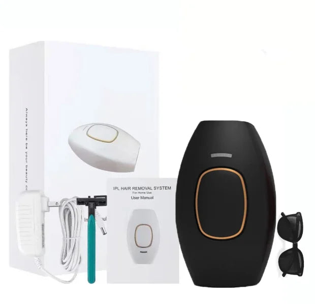 Professional IPL Laser Hair Remover – Long-Lasting Face & Body Hair Removal for Women & Men