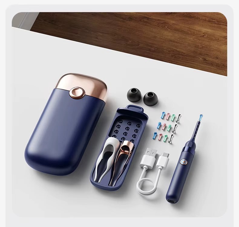 Nettoyeur d’oreilles avec caméra HD – Vision précise et nettoyage sécurisé