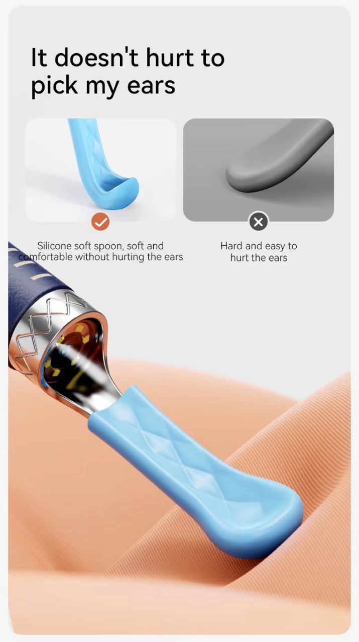 Nettoyeur d’oreilles avec caméra HD – Vision précise et nettoyage sécurisé